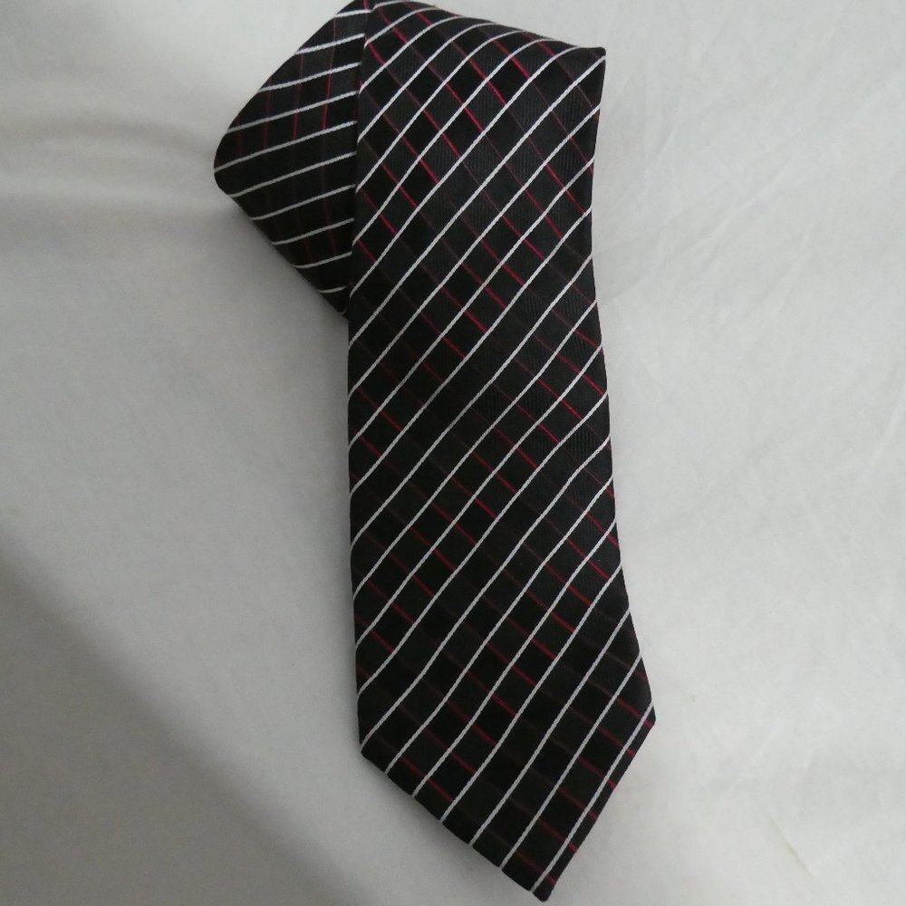 HATHAWAY | Diamonds and Stripes | 100% Silk | Necktie
